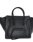 Supple Calfskin Medium Phantom Luggage Black