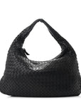 Nappa Intrecciato Medium Veneta Hobo Black