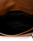 Crinkled Calfskin Matelasse Monogram Baby Niki Chain Satchel Light Caramel