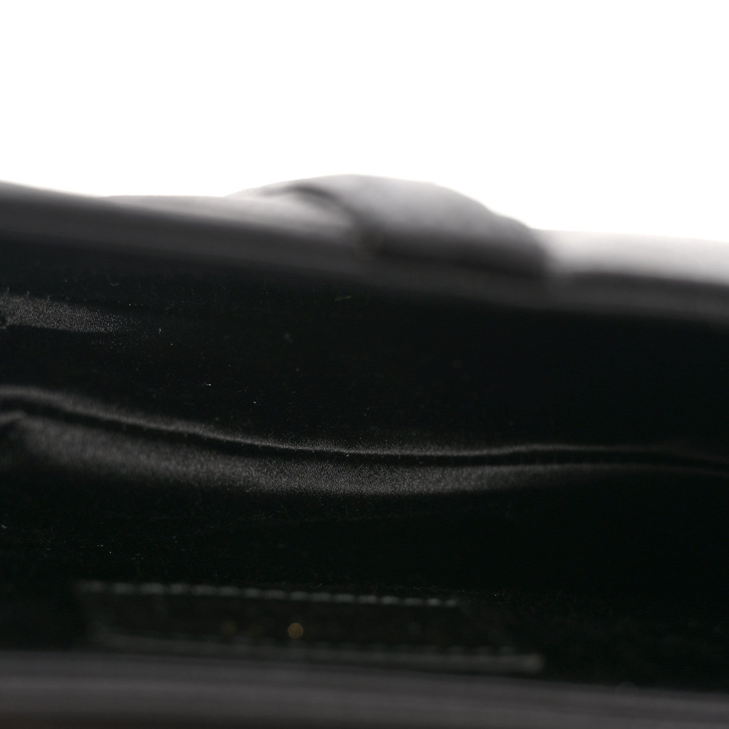 Satin Crystal Mini Saddle Bag Black
