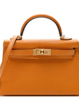 Chevre Chamkila Mini Kelly Sellier 20 Jaune D'or