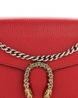 Calfskin Mini Dionysus Chain Wallet Hibiscus Red