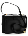 Box Calfskin 30 Montaigne Flap Bag Black