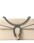 Textured Calfskin Crystal Small Dionysus Shoulder Bag Mystic White