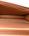 Caviar Quilted CC Turnlock Wallet On Chain WOC Brown