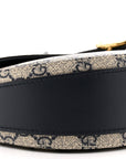 GG Supreme Monogram Small Messenger Shoulder Bag Beige Blue Navy