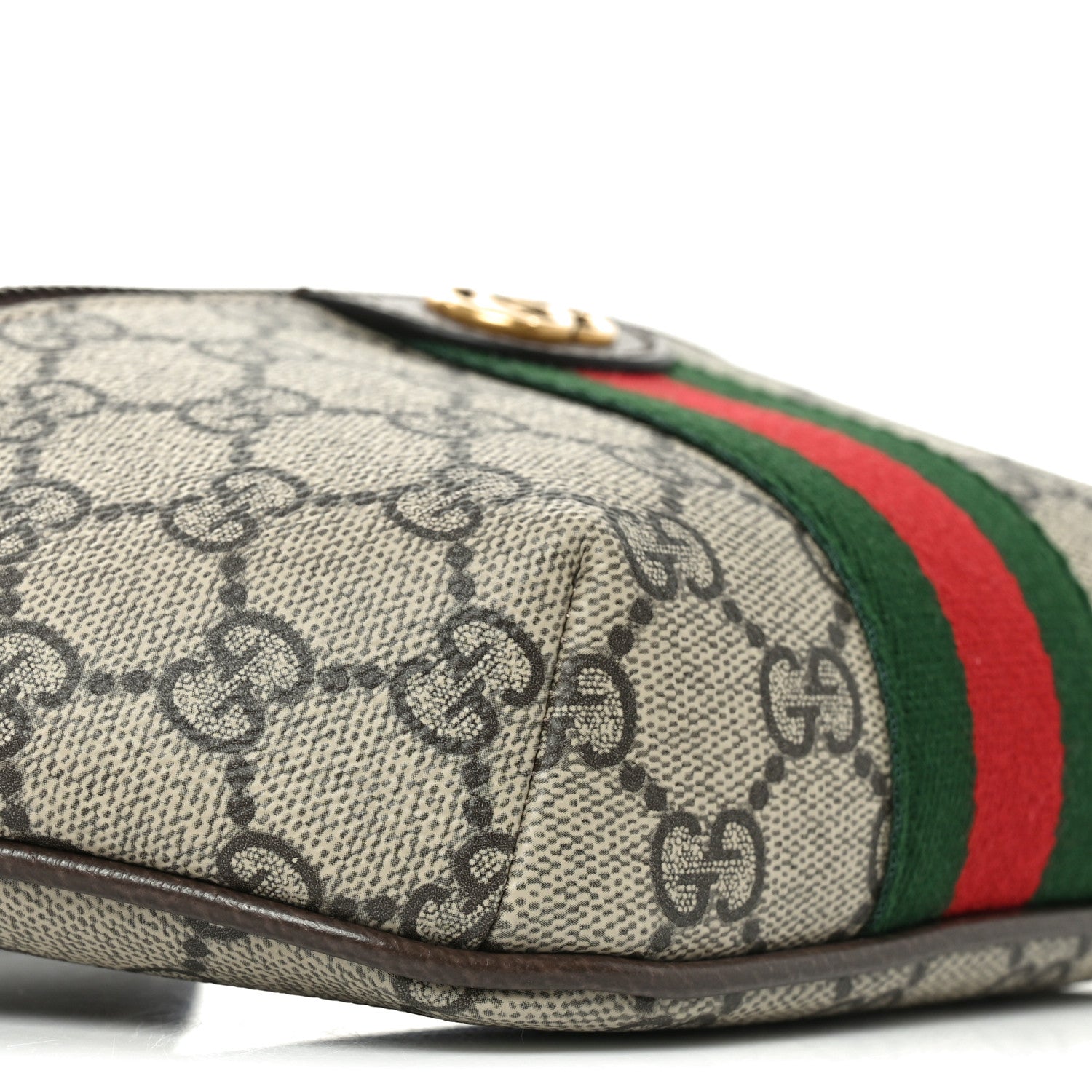 GG Supreme Monogram Web Small Ophidia Belt Bag Beige Ebony New Acero