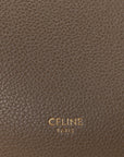 Soft Grained Calfskin Small Sangle Bucket Bag Taupe