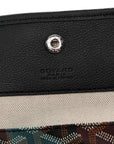Goyardine Saint Louis Lettres Camouflage PM Black Blue