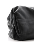 Smooth Butter Calf The Pouch Oversized Clutch Black