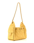 Suede Quilted Mini CHNL 25 Handbag Yellow
