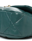 Lambskin Quilted Medium CHNL 19 Flap Green