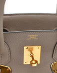 Taurillon Novillo Birkin 30 Gris Asphalte