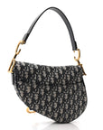 Oblique Saddle Bag Blue