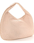 Nappa Intrecciato Medium Veneta Hobo Flamingo