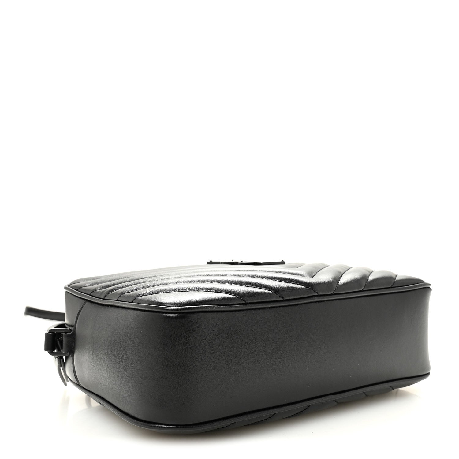 Calfskin Matelasse Monogram Monochrome Lou Camera Bag Black