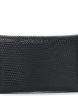 Lizard Calvi Card Case Black