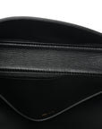 Shiny Calfskin Triomphe Shoulder Bag Black