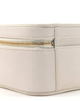 Caviar Quilted Large CC Filigree Vanity Case White