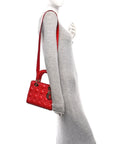 Lambskin Cannage Small My ABCD1OR Lady D1OR Red