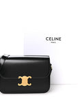 Shiny Calfskin Medium Triomphe Black