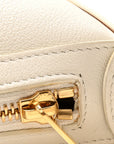 Supple Calfskin Cuir Triomphe Heloise Shoulder Bag White