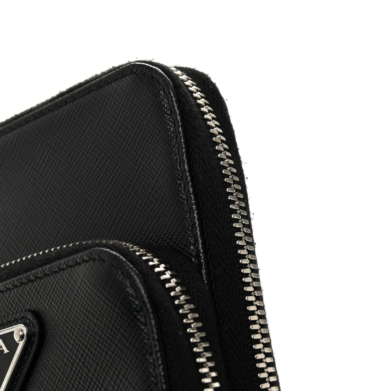 Saffiano Smartphone Case Crossbody Black
