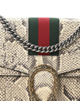 Snakeskin Web Medium Dionysus Shoulder Bag Natural