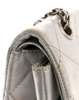 Metallic Lambskin Quilted 2.55 Reissue 227 Flap Silver