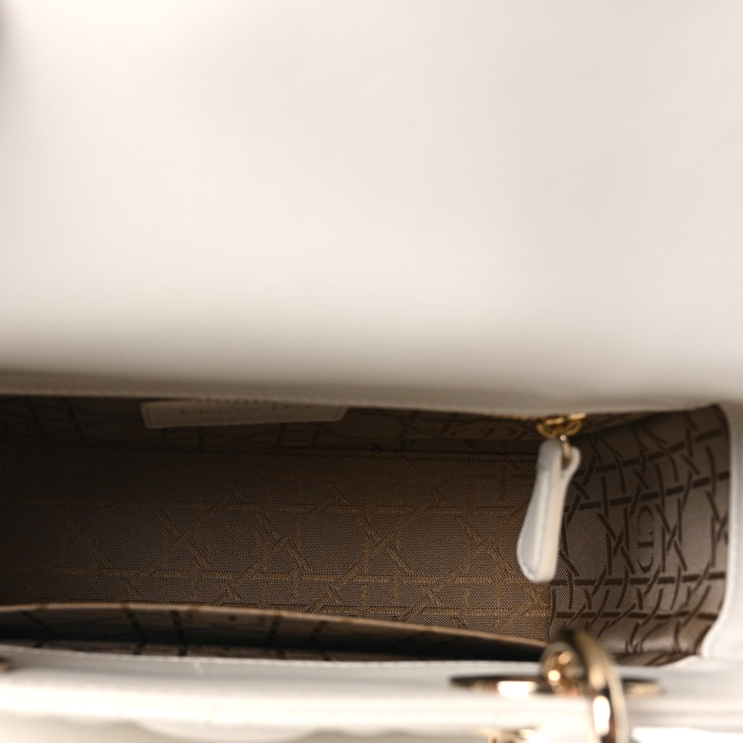 Lambskin Cannage Small My ABCD1OR Lady D1OR White