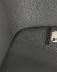 Caviar Quilted Jumbo Double Flap Grey
