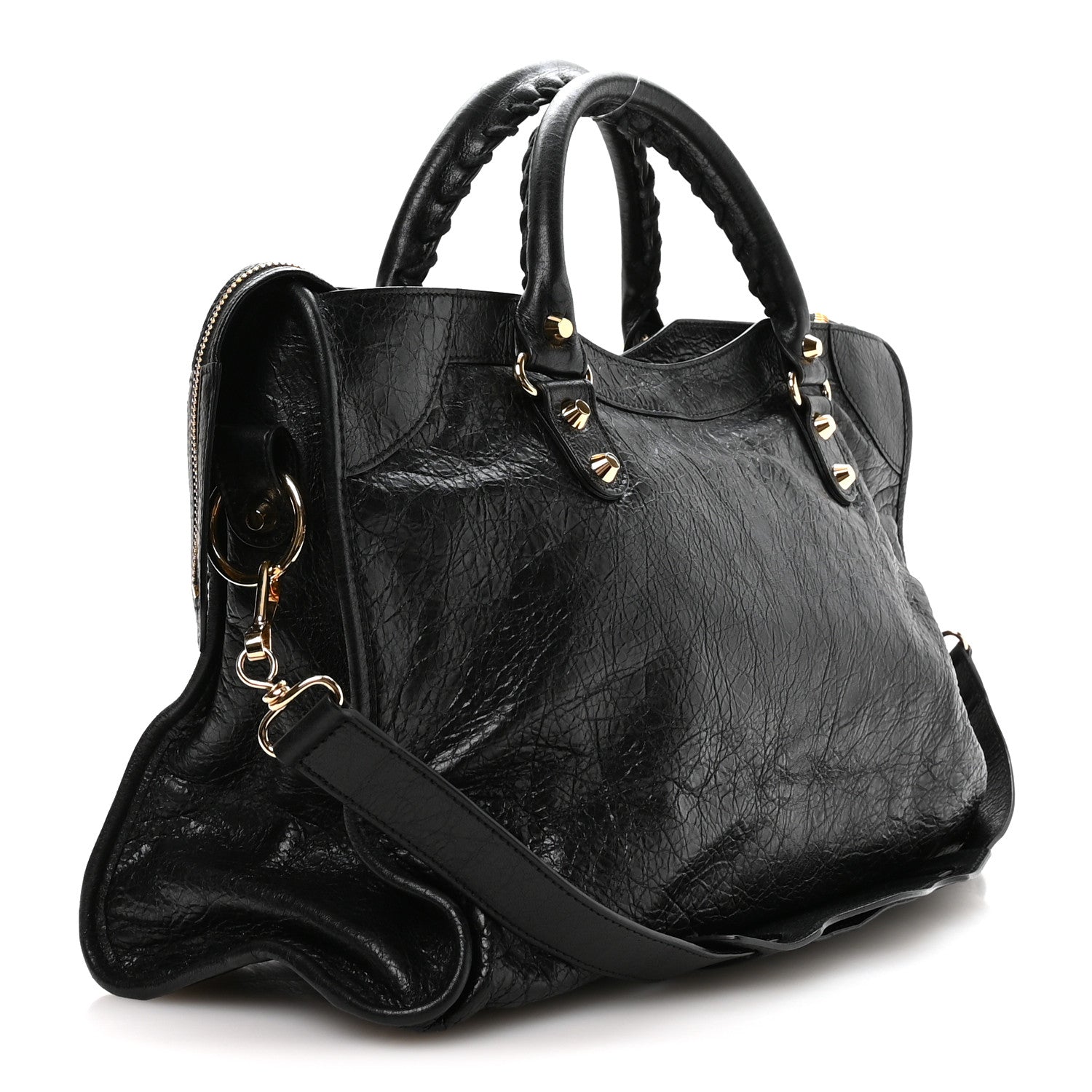 Agneau Classic Gold Hardware City Black