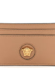 Calfskin Medusa Card Holder Brown