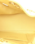 Suede Quilted Mini CHNL 25 Handbag Yellow