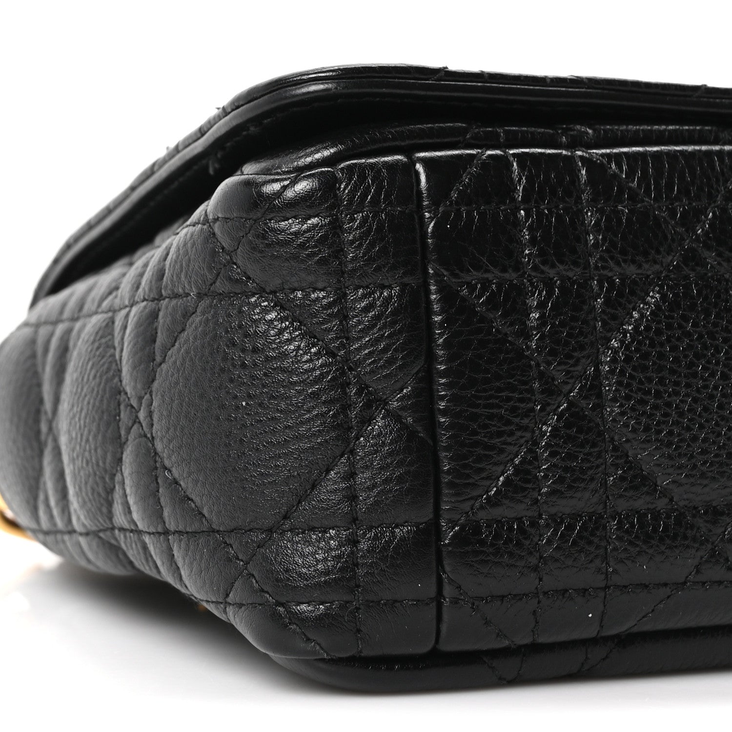 Calfskin Cannage Small Caro Bag Black