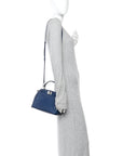 Nappa Mini Peekaboo Iconic Satchel Dark Blue