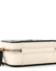 Caviar Quilted Small CC Filigree Vanity Case White Black