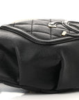 Caviar Quilted Filigree Waist Bag Black