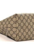 GG Supreme Monogram Medium Ophidia Shopping Tote Brown