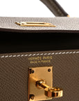 Epsom Mini Kelly Sellier 20 Etoupe