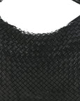 Nappa Intrecciato Large Veneta Hobo Black