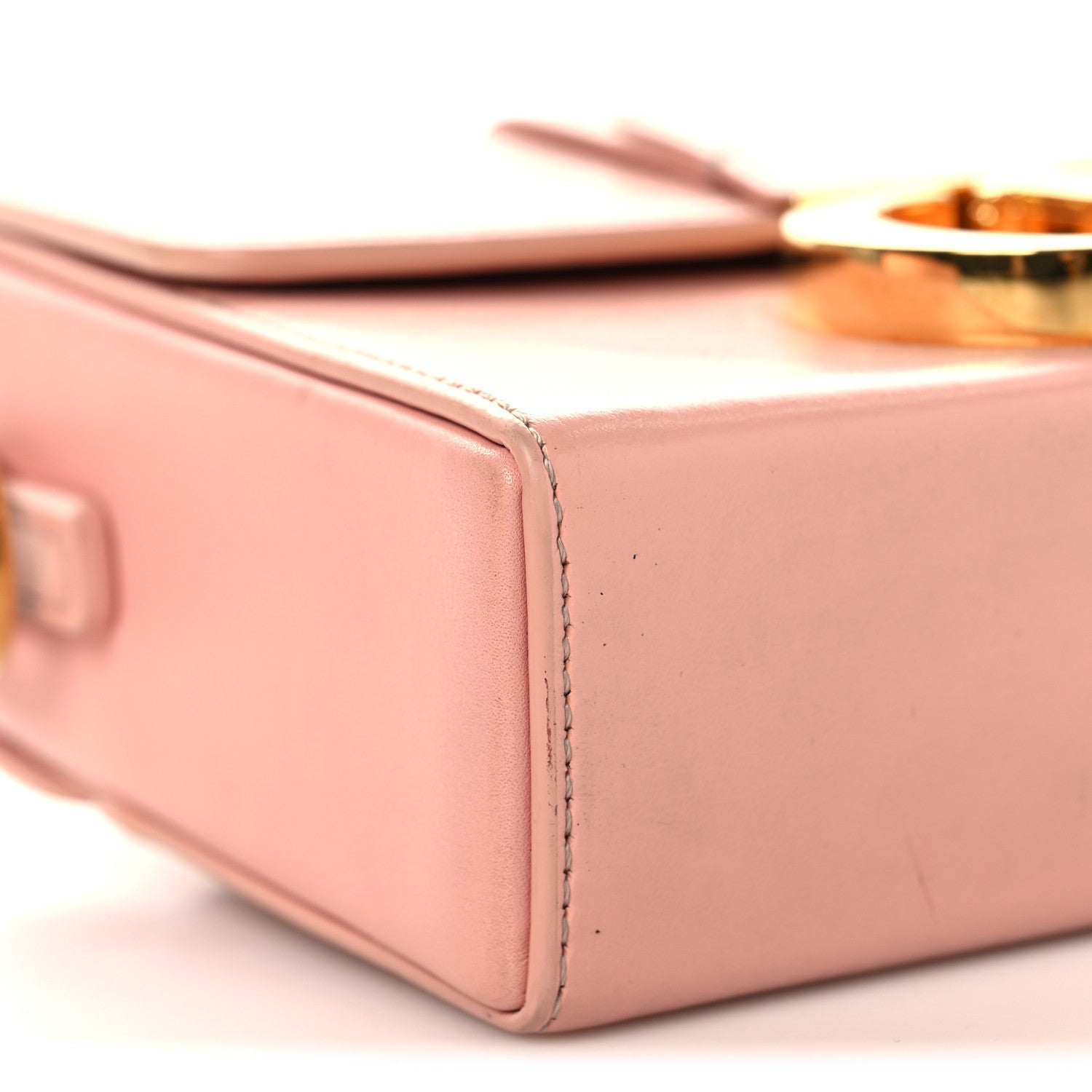 Smooth Calfskin Micro 30 Montaigne Flap Bag Pale Pink
