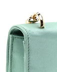 Satin Pearl Varenne Shoulder Bag Green