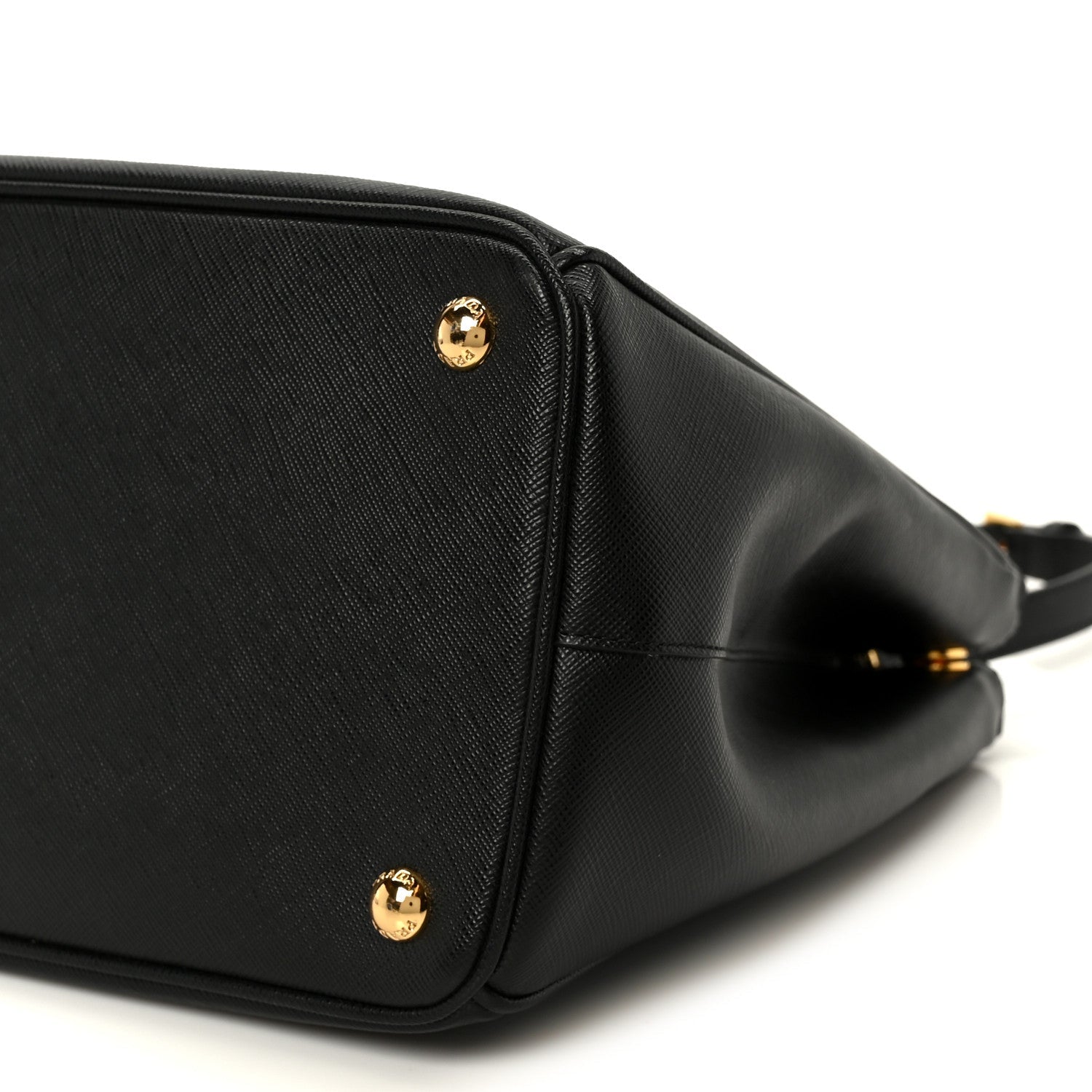 Saffiano Lux Large Galleria Double Zip Tote Black