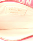 Canvas Embroidered D1ORiviera Toile De Jouy Panier Chapeau Tote Peony Pink