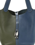 Taurillon Clemence Casaque Picotin Lock 22 MM  Bleu Thalassa Canopee