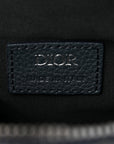 Oblique Mens Saddle Bag Black Blue