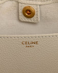 Calfskin Cuir Small Triomphe Cabas Drawstring White