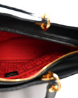 Lambskin Cannage Large Lady D1OR Black