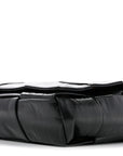Paper Calfskin Intrecciato Stretch Cassette Black